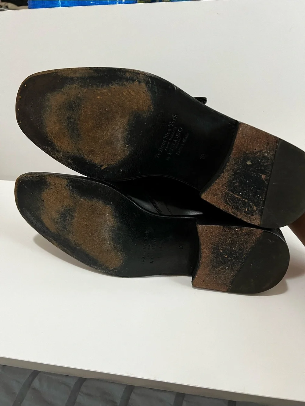 To Boot New York Bower Black Calf Leather Monk Strap Dress Shoes